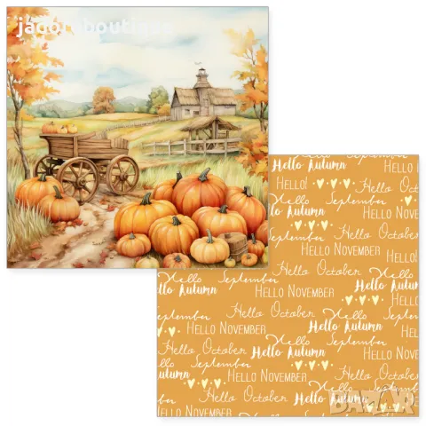 Дизайнерска хартия Autumn vibes, снимка 7 - Други - 47131080