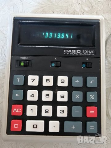 Ретро калкулатор CASIO 801-MR, снимка 2 - Антикварни и старинни предмети - 47874140