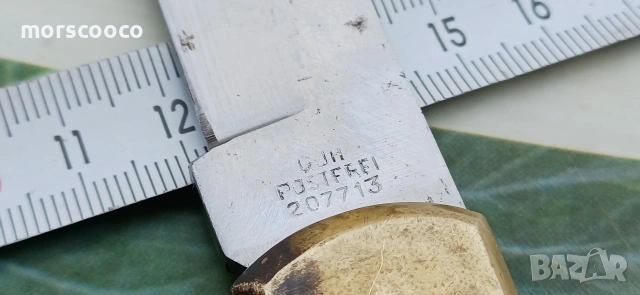 Германски сгъваем нож -,,C.JUL.HERBERTZ - SOLINGEN" , снимка 2 - Ножове - 54095054