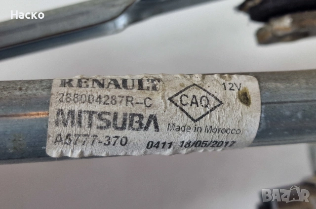 Моторче Чистачки с Лостов Механизъм Dacia Dokker Lodgy Дачиа Докер Лоджи 288004287R, снимка 2 - Части - 53929744