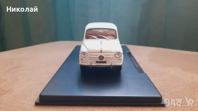 1960 FIAT 600D 1:24 Leo Models Diecast Колекционерски модел количка, снимка 3 - Колекции - 49237459