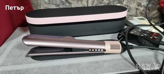 Сешоар-преса за коса Dyson - Airstrait, Jasper Plum, Limited edition, снимка 9 - Преси за коса - 52996824