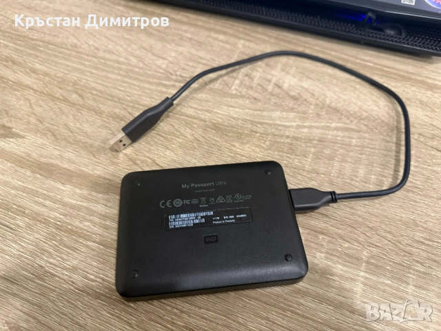 WD Western Digital 1TB външен хард диск My Passport Ultra External HDD, снимка 2 - Твърди дискове - 54117099