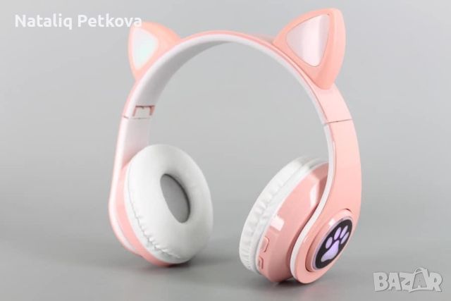 Слушалки коте, снимка 1 - Bluetooth слушалки - 46400178