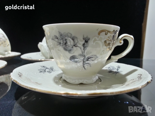 старинен порцелан чашка чинийка за кафе 