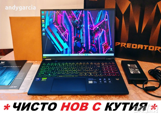NVidia RTX 5070 8GB/Intel Ultra 7 255HX/16GB RAM/1TB SSD/16 G-SYNC QHD 240hz/Acer Predator Helios AI