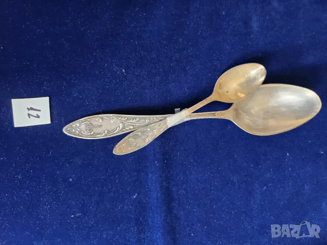 прибори от мелхиор, от мод."Пламя"= "Пламък", посребрени, СССР, отделни бройки и к-ти по 6 бр.от вид, снимка 9 - Прибори за хранене, готвене и сервиране - 50418901