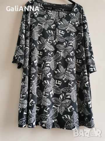 СТРАХОТНА ТУНИКА ЛИКРА С ЦИП 3XL-4XL, снимка 1 - Туники - 46115669