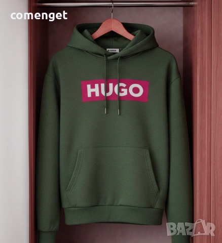 NEW! Hoodie суитчъри с HUGO принт! 6 ЦВЯТА. Или с ТВОЯ идея!, снимка 4 - Суичъри - 53714858
