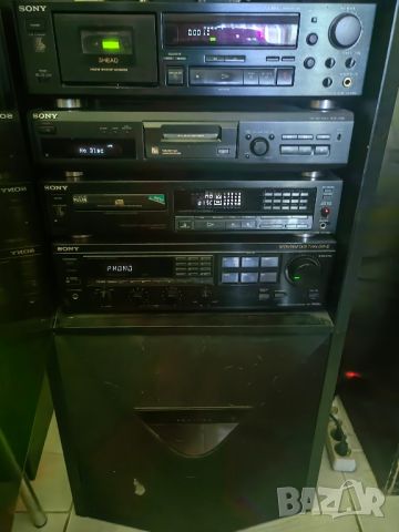 Sony Сет Музикален шкаф, Дек, Ресивър, Мини Диск, СД и Суббуфер Sony , снимка 3 - Аудиосистеми - 46224670