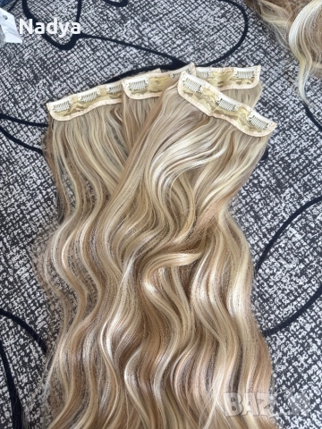 Екстеншъни за коса плюс подарък, снимка 2 - Аксесоари за коса - 51437794
