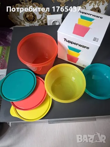 Комплект от 3 броя купи за хладилник Tupperware , снимка 5 - Други - 47817345