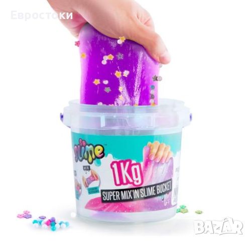 Canal Toys Super Slime Mix със декорации, кофа 1 кг, снимка 6 - Образователни игри - 45913501