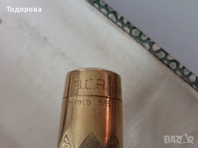 RRR-Златна 14к писалка PARKER(Паркер)солидно злато 14 к , снимка 14 - Други - 52126983