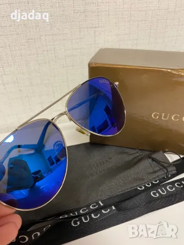 Слънчеви очила Gucci, тъмносин, реплика, снимка 3 - Слънчеви и диоптрични очила - 46908167