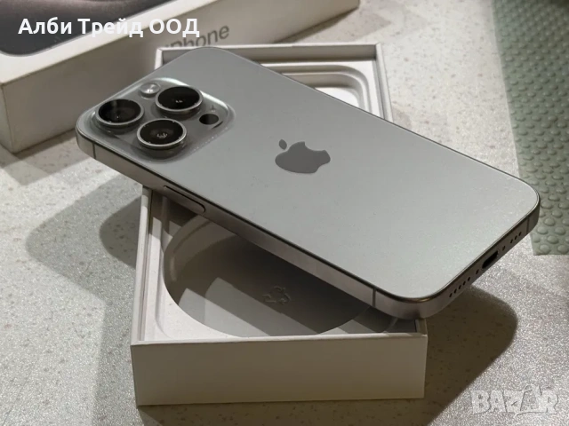 iPhone 15 Pro 128GB Natural Titanium – Като НОВ, 95% Батерия., снимка 7 - Apple iPhone - 53719322