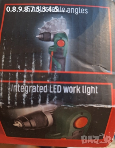 ъглова акумулаторна бормашина 12В на Парксайд Parkside model PWBSA 12V A1, снимка 3 - Бормашини - 52156073