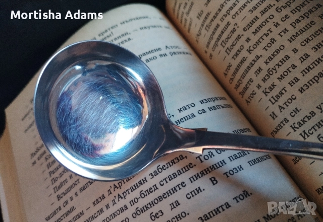 Посребрено черпаче, снимка 4 - Прибори за хранене, готвене и сервиране - 52436326