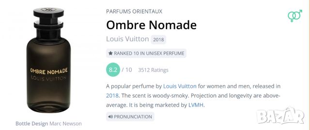 Ombre Nomade Louis Vuitton Perfume Oil Roll-On 1:1 by Argeville France, снимка 3 - Унисекс парфюми - 46319832