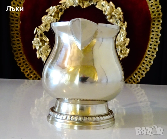 Бронзова кана,каничка,Луи XVI,перлен релеф. , снимка 2 - Антикварни и старинни предмети - 52265731