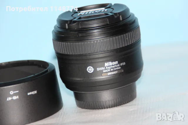 Обектив Nikkor AF-S 50mm f/1.8G, снимка 2 - Обективи и филтри - 46867169