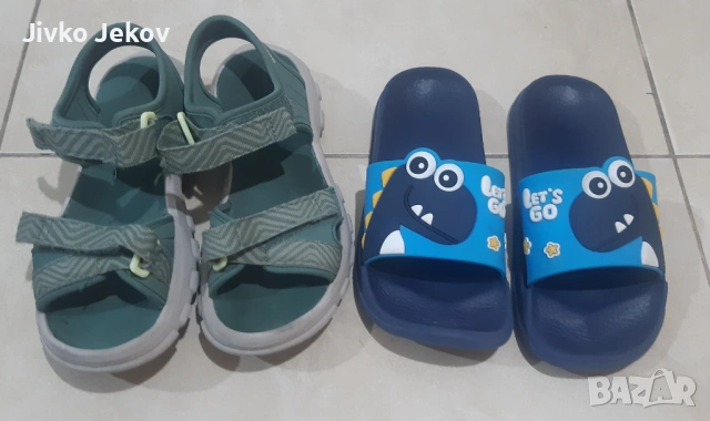 Лот детски чехли и сандали за момче 33 - 34