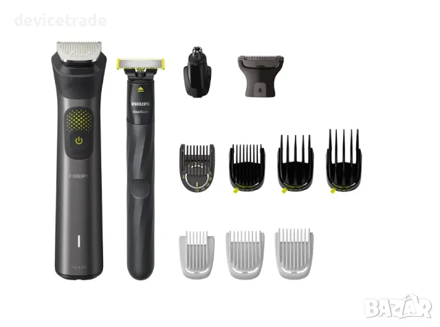 Комплект OneBlade & Тример за брада и коса 13 в 1 Philips Multigroom All in One MG9530/15, снимка 1 - Тримери - 46962193