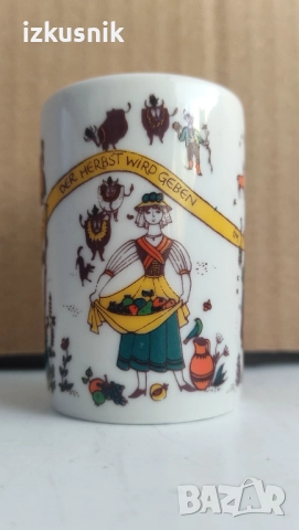 Ретро баварски чашки Jahreszeiten /„Четири сезона“/, снимка 8 - Колекции - 52415616