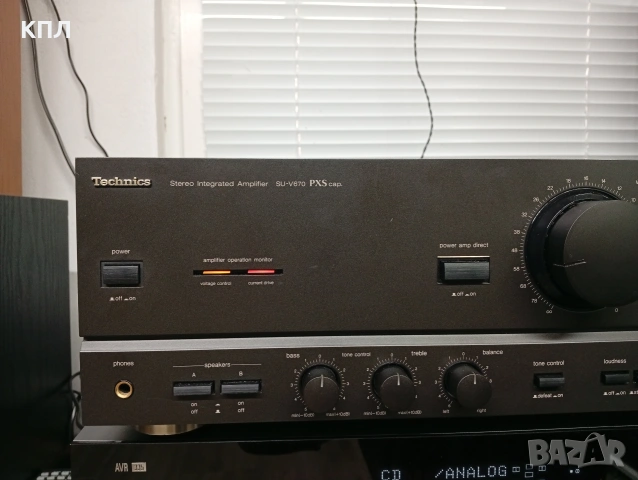 Усилвател TECHNICS SU-V 670, снимка 2 - Ресийвъри, усилватели, смесителни пултове - 53249649