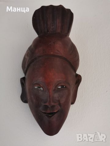 Африканска маска Бауле, снимка 1 - Антикварни и старинни предмети - 45725630