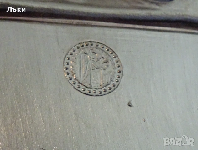 Калаена чиния за стена,пано с рамка,гравиране,снимка,640 гр. , снимка 4 - Антикварни и старинни предмети - 54167569