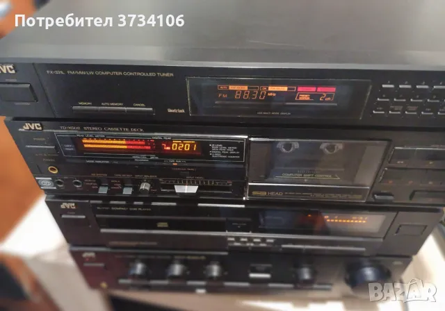 JVC AX-311BK, XL-V221BK, TD-X502G, FX-331LBK, снимка 10 - Аудиосистеми - 46969559