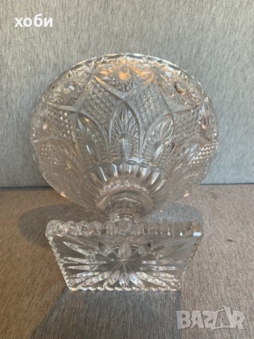 голяма кристална фруктиера , снимка 6 - Антикварни и старинни предмети - 53850120