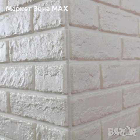 Декоративен Бял 3D тухлен тапет за стени от PE пяна 77х70 см., снимка 7 - Декорация за дома - 52904283