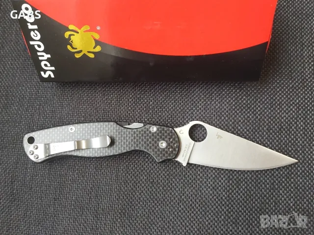 Сгъваем джобен нож Spyderco Paramilitary 2, снимка 2 - Ножове - 49217273