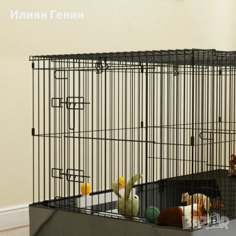 PawHut 2-в-1 клетка за джудже хамстер, снимка 8 - За гризачи - 53663327