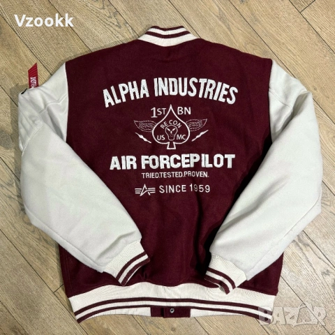 Колежанско яке Alpha Industries Air Force | XL, снимка 3 - Якета - 53052737