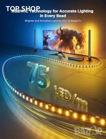 Ново Govee Sync Box с CogniGlow, RGBIC осветление, HDMI 2.1, 8K/4K, снимка 3 - Лед осветление - 49498037