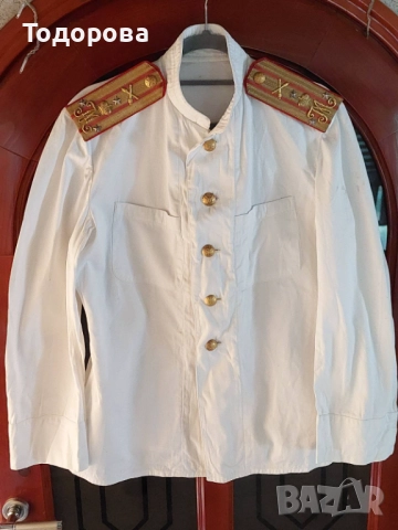 Царса Русия-много рядка лятна офицерска парадна униформа(кител)