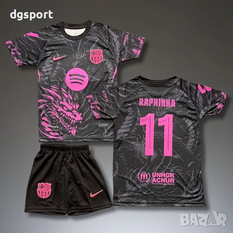 Детски флуоресцентен футболен екип на Рафиня#Барселона!, снимка 2 - Футбол - 52066200