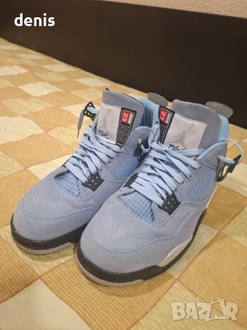 Jordan 4 Retro 'University Blue', снимка 2 - Маратонки - 53513195
