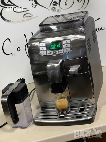 Кафемашина кафе автомат Saeco intelia evo Latte + с гаранция, снимка 2 - Кафемашини - 51099702