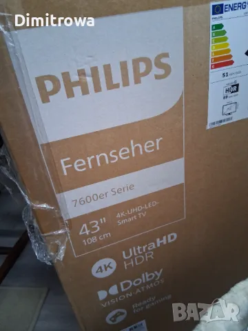 Телевизор Philips LED 43PUS7608, 43" (108 см), Smart, 4K Ultra HD, снимка 8 - Телевизори - 48163720