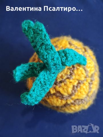 Ананас 🍍 амигуруми на една кука Crochet pineapple amigurumi , снимка 1 - Декорация за дома - 45878560