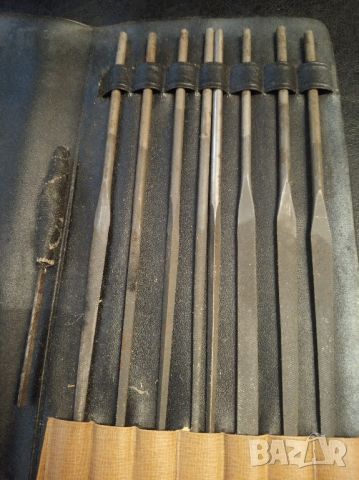 Комплект руски иглени пили с кожен калъф , снимка 1 - Куфари с инструменти - 45571957