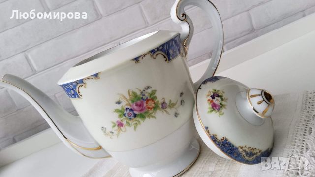 Флорален чайник, снимка 2 - Антикварни и старинни предмети - 45163532