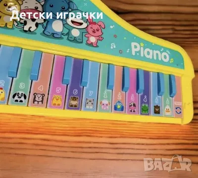 Пиано с батерия, свири C гама, различни песни и животински звуци, снимка 5 - Музикални играчки - 49718163