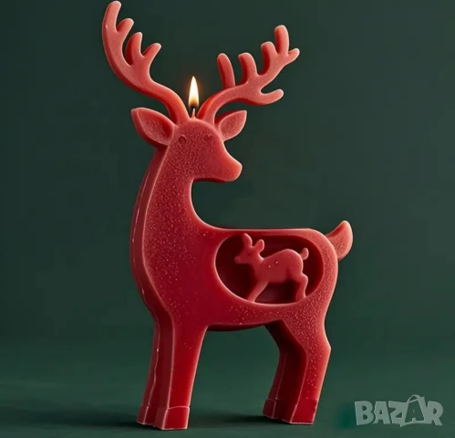 Молд елен с малко, снимка 2 - Форми - 51290855