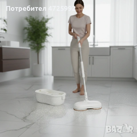 Електрически моп със спрей и центрофуга – за бързо и ефективно почистване, снимка 2 - Други - 53310916