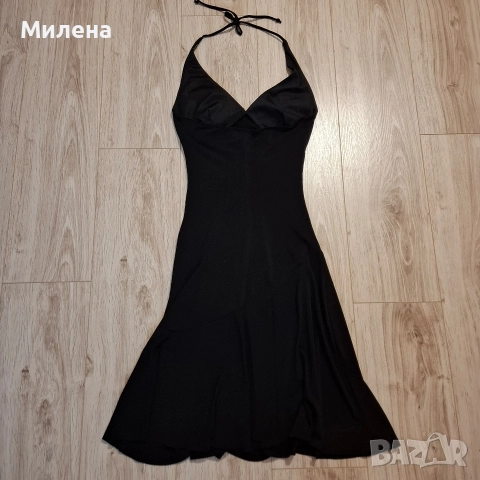 Дамска елегантна рокля с камъчета - S/M, снимка 5 - Рокли - 18349797